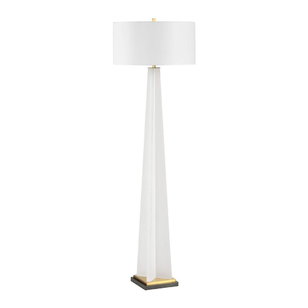Frosted White Floor Lamp | Uttermost Rosin - www.oroa.com