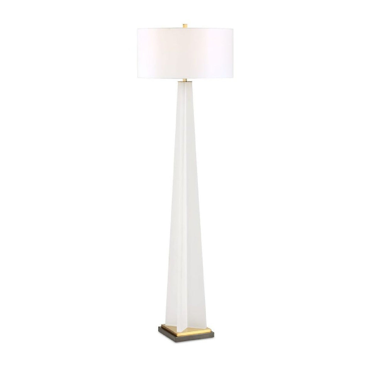 Frosted White Floor Lamp | Uttermost Rosin - www.oroa.com