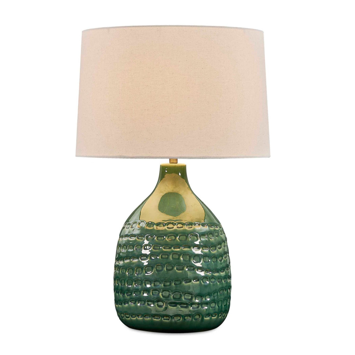 Dimpled Green Ceramic Table Lamp by Uttermost Breya