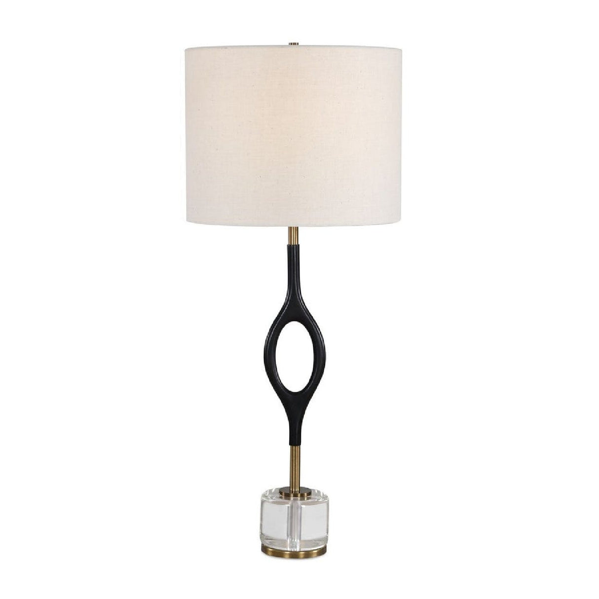 Black Iron Cordless Buffet Lamp by Uttermost Maryam, alternate view 4