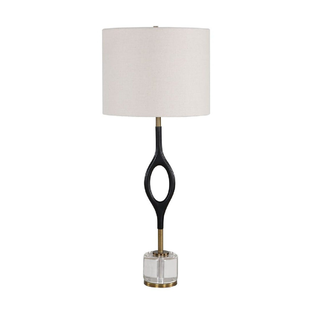 Black Iron Cordless Buffet Lamp by Uttermost Maryam, alternate view 3