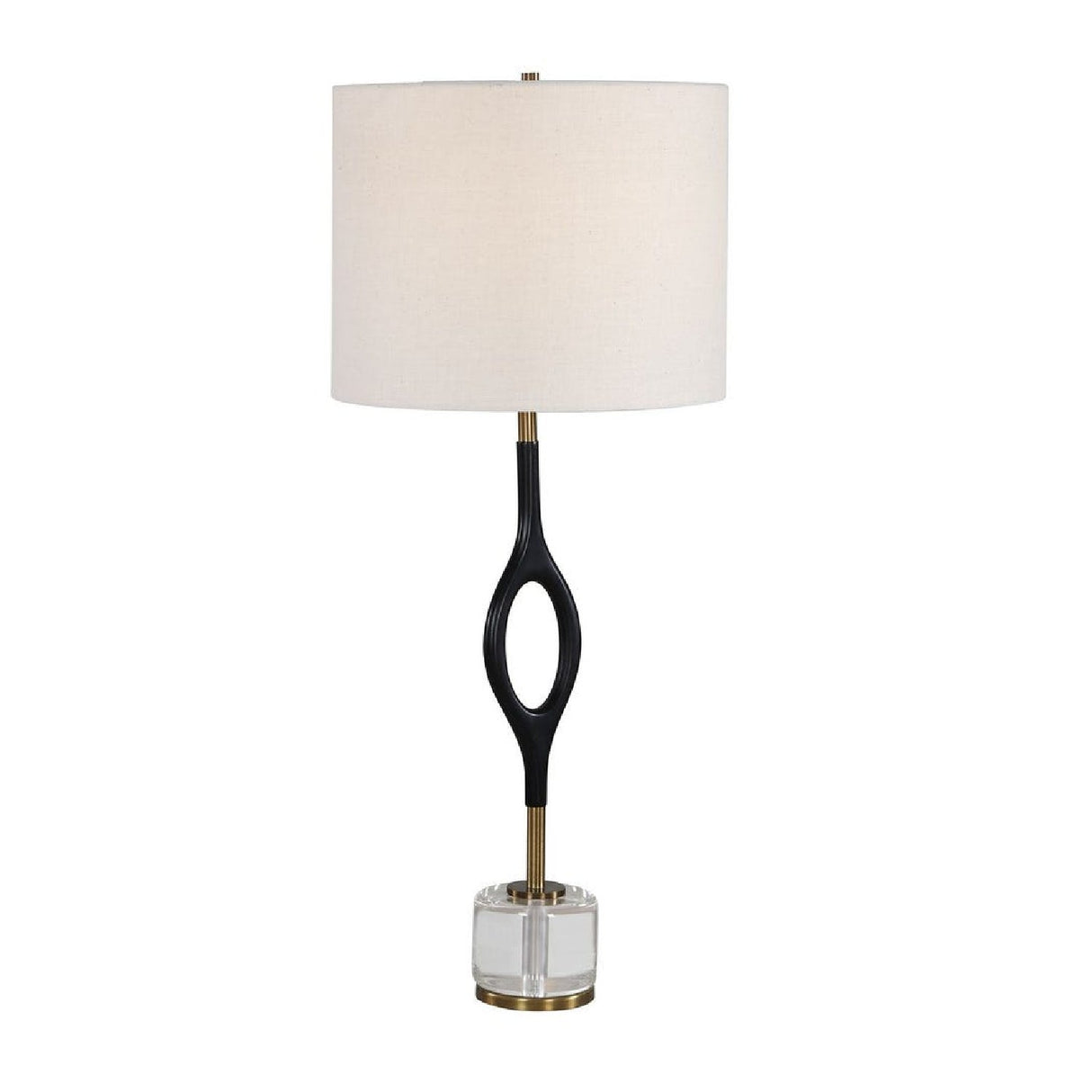 Black Iron Cordless Buffet Lamp by Uttermost Maryam