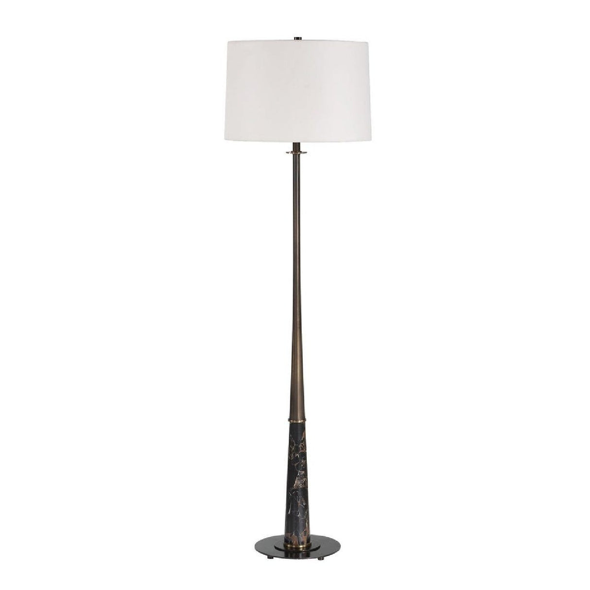Black Marble Base Floor Lamp by Uttermost Tallarico, alternate view 4