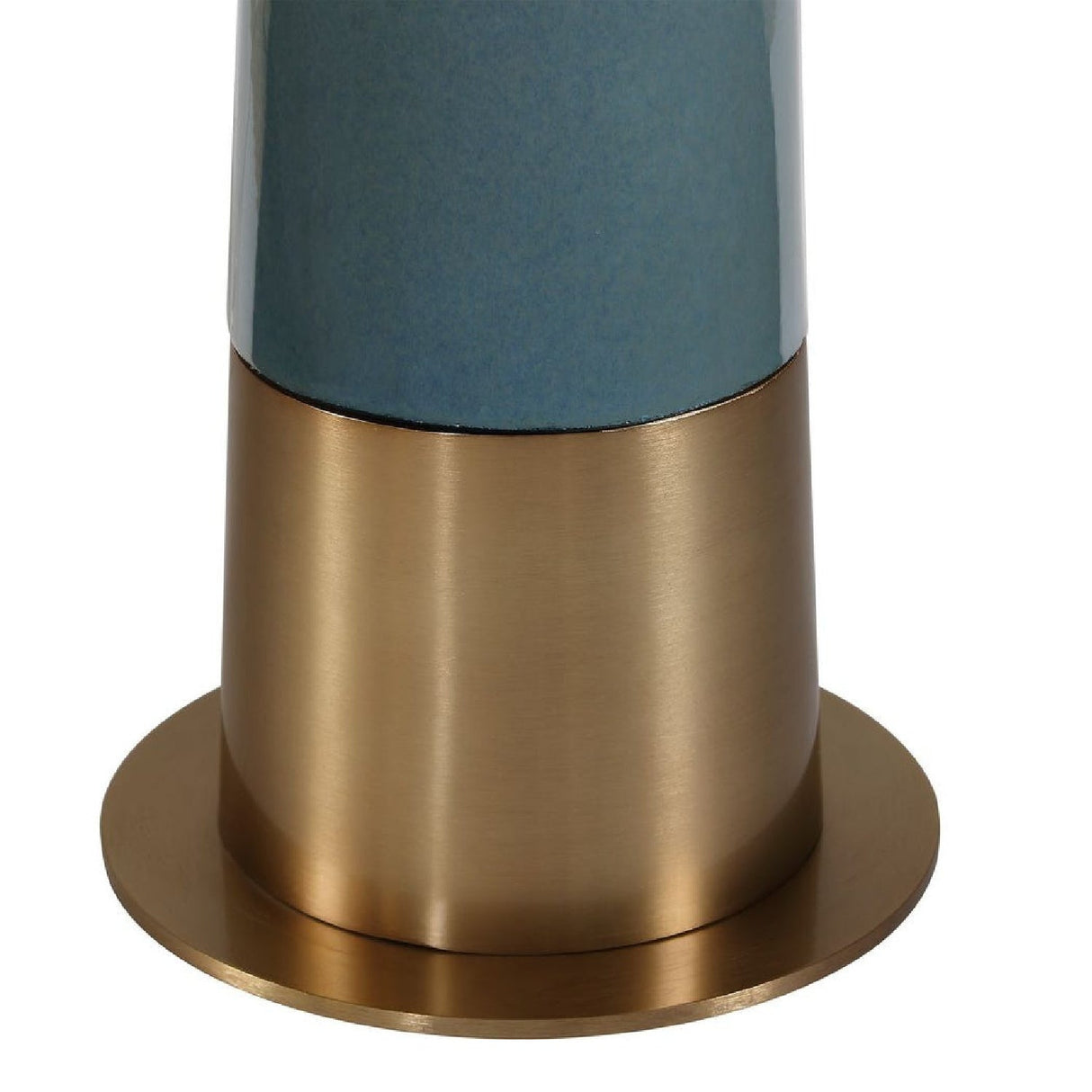Blue Tapered Ceramic Floor Lamp by Uttermost Riccardi, alternate view 5