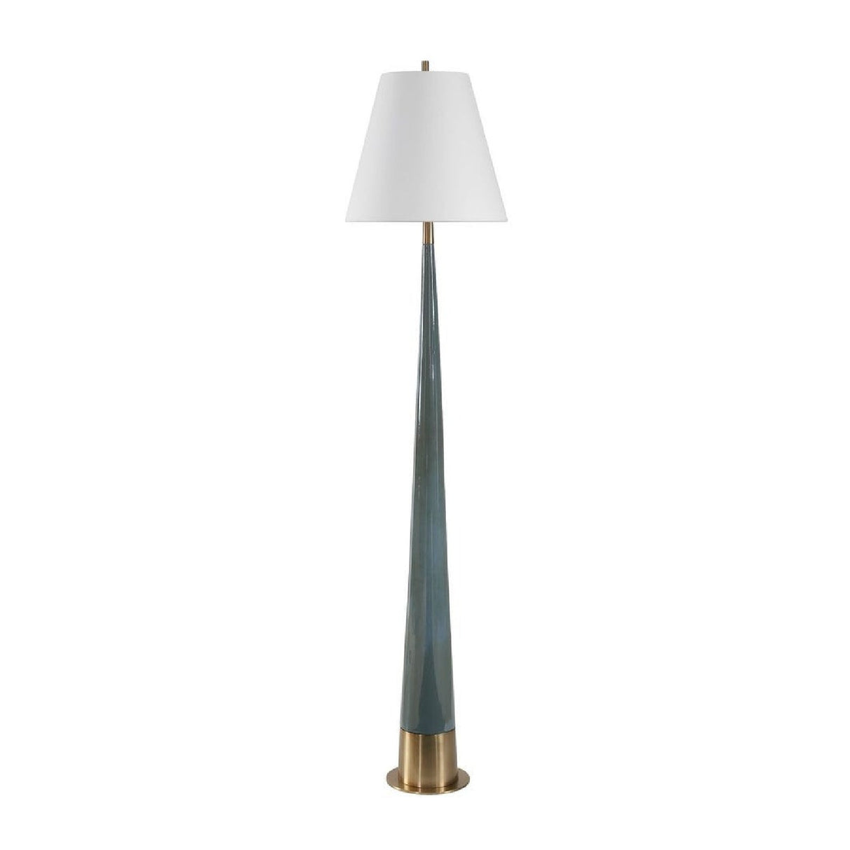 Blue Tapered Ceramic Floor Lamp by Uttermost Riccardi