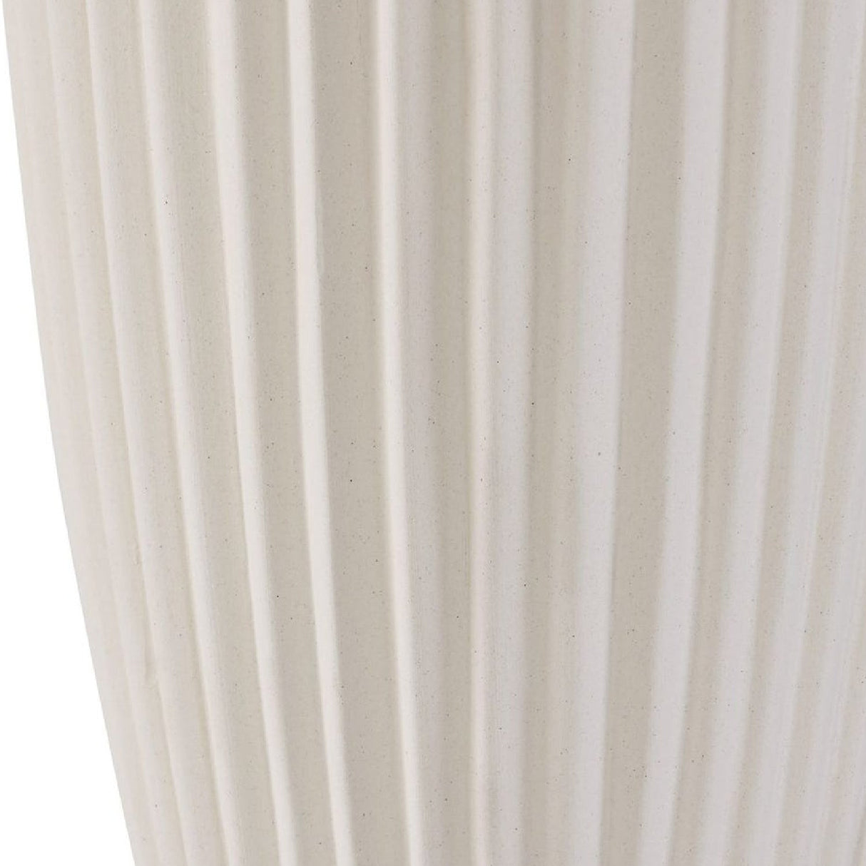 White Fluted Ceramic Table Lamp by Uttermost Brinsley, alternate view 5