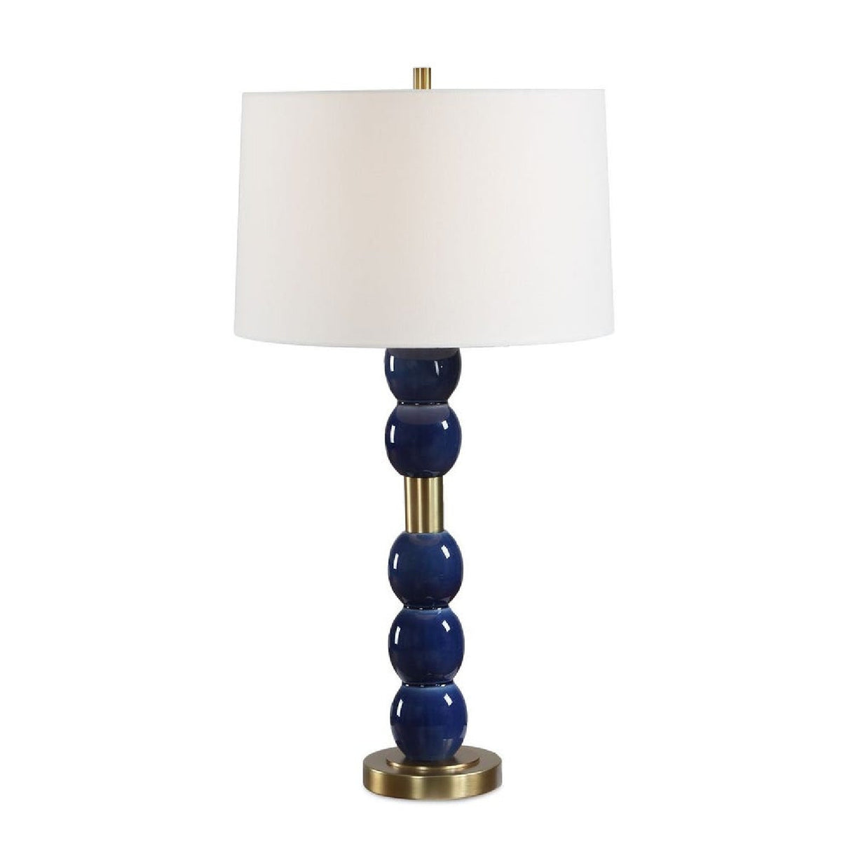 Stacked Blue Orbs Table Lamp by Uttermost Bellore, alternate view 3