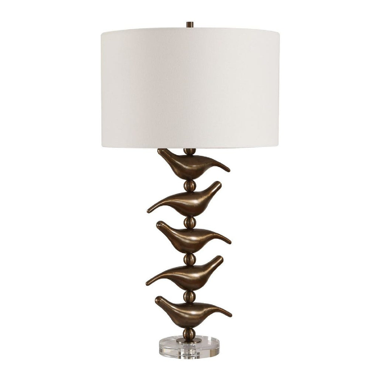 Stacked Bronze Songbirds Table Lamp | Oroa.com