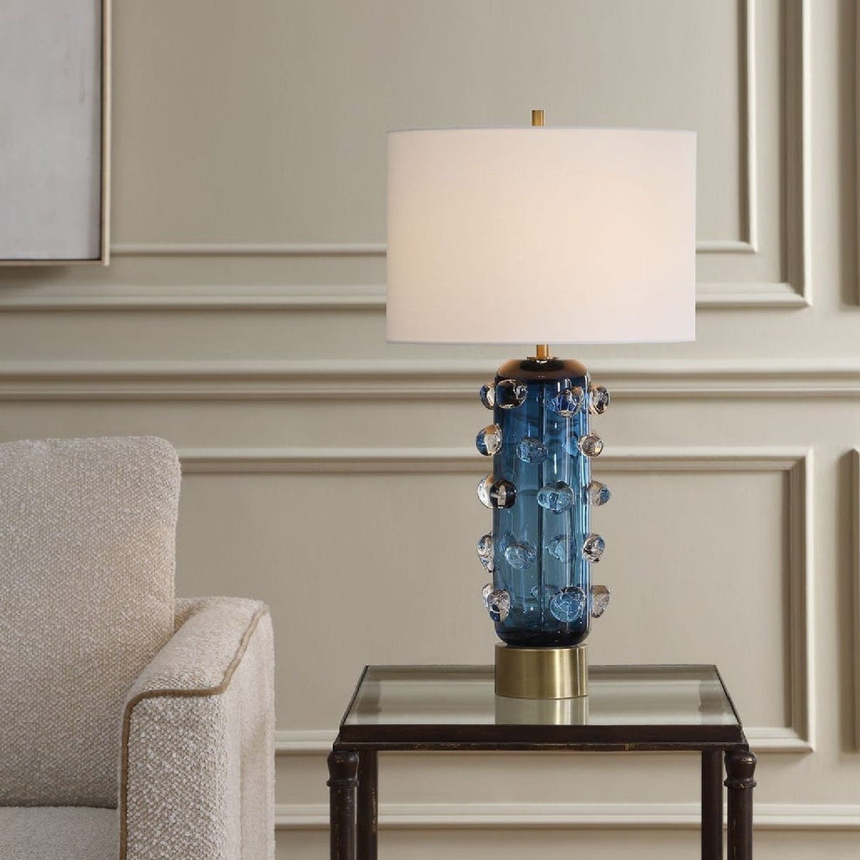 Glass Table Lamp by Uttermost Aura