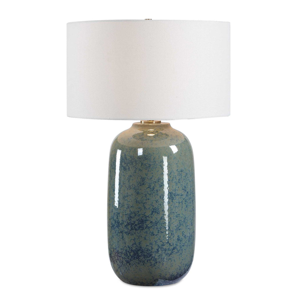 Modern European furniture - Blue Mottled Ceramic Table Lamp - www.oroa.com
