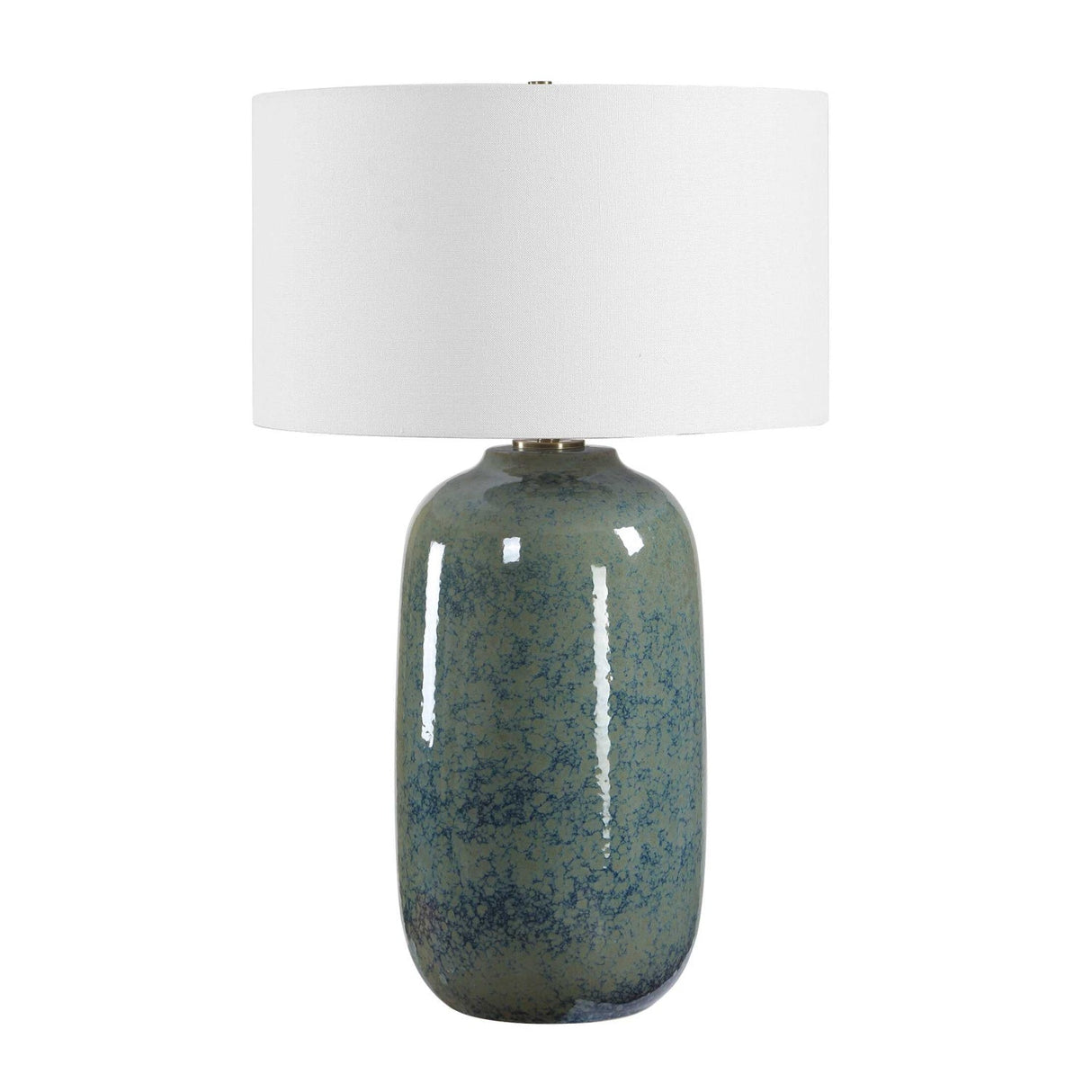 Modern European furniture - Blue Mottled Ceramic Table Lamp - www.oroa.com