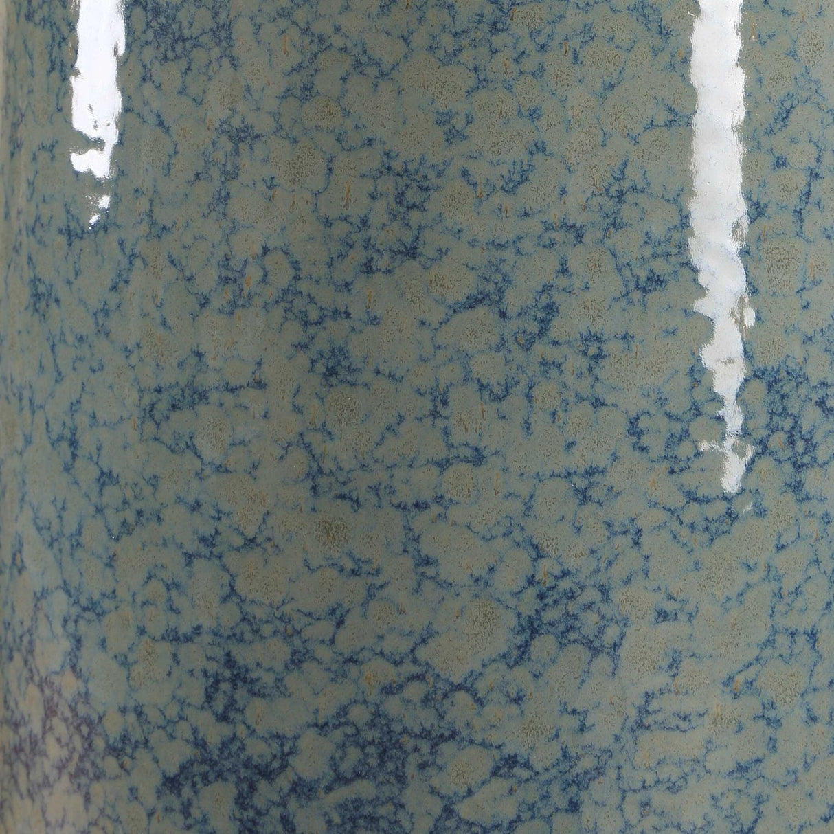 Modern European furniture - Blue Mottled Ceramic Table Lamp - www.oroa.com