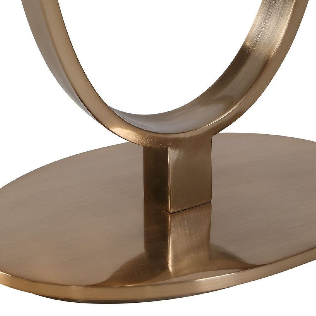 Oval Antique Brass Floor Lamp by Uttermost Tordin, alternate view 7