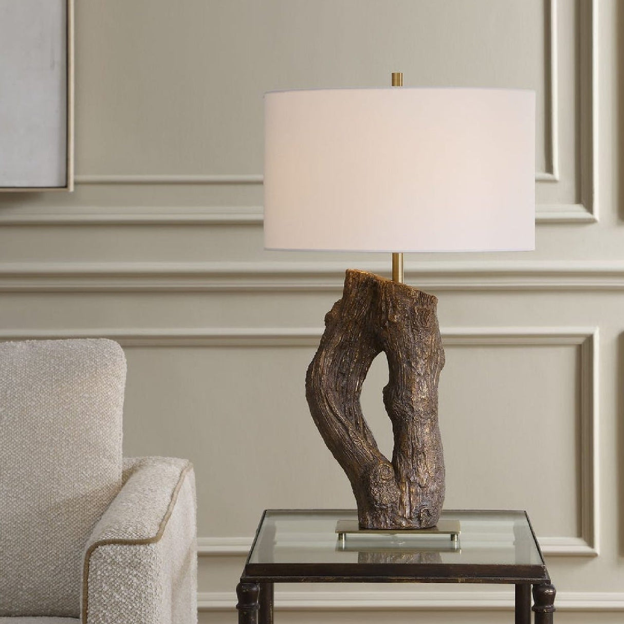 Wooden Inspired Table Lamp by Uttermost Namath, alternate view 2