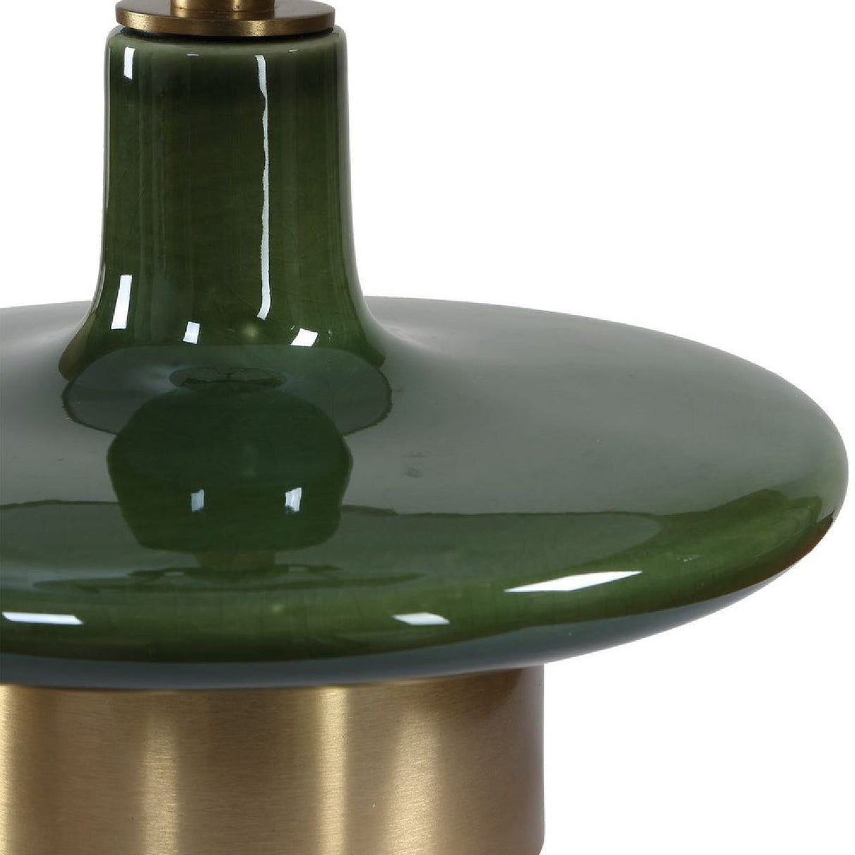Green Ceramic Table Lamp by Uttermost Sieler, alternate view 5
