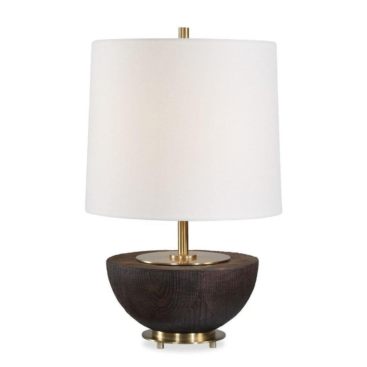 Mahogany Finished Base Table Lamp by Uttermost Kalo