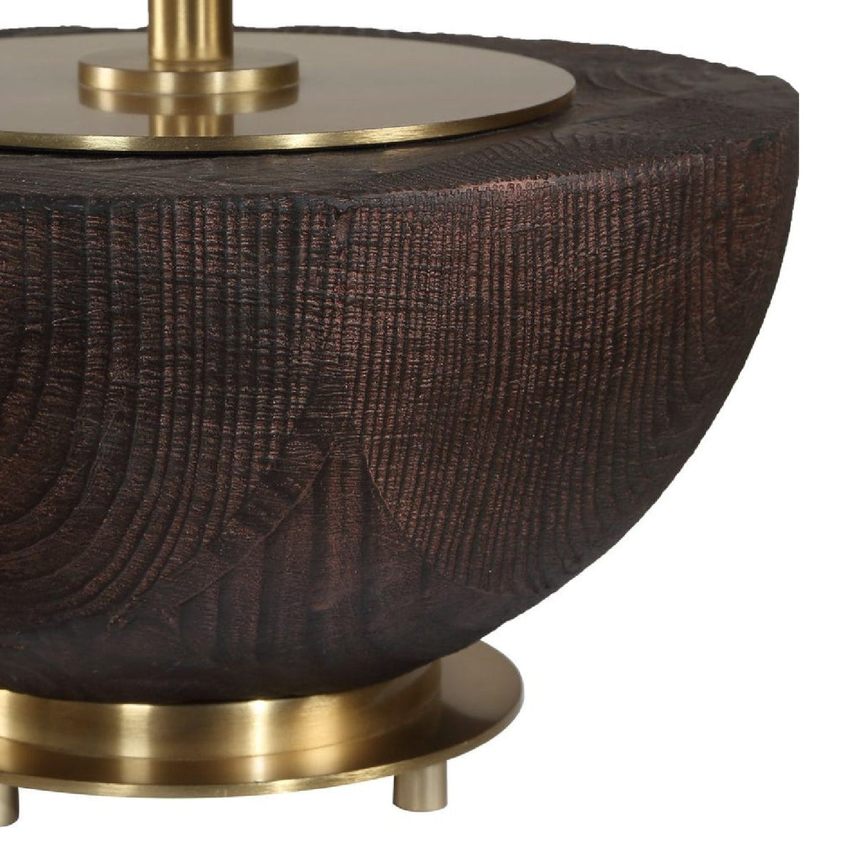 Mahogany Finished Base Table Lamp by Uttermost Kalo, alternate view 4