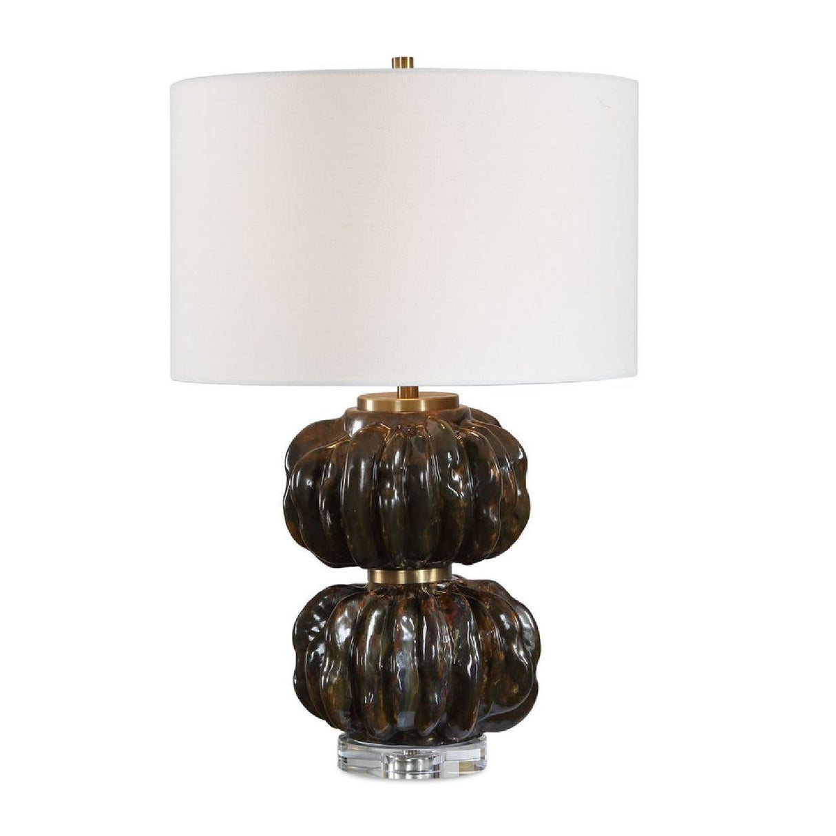 Stacked Fluted Ceramic Table Lamp by Uttermost Jaudon