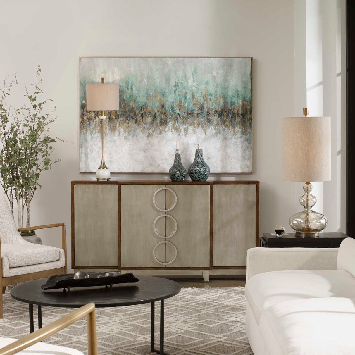 Modern European furniture - Multicolored Handpainted Art Print - www.oroa.com