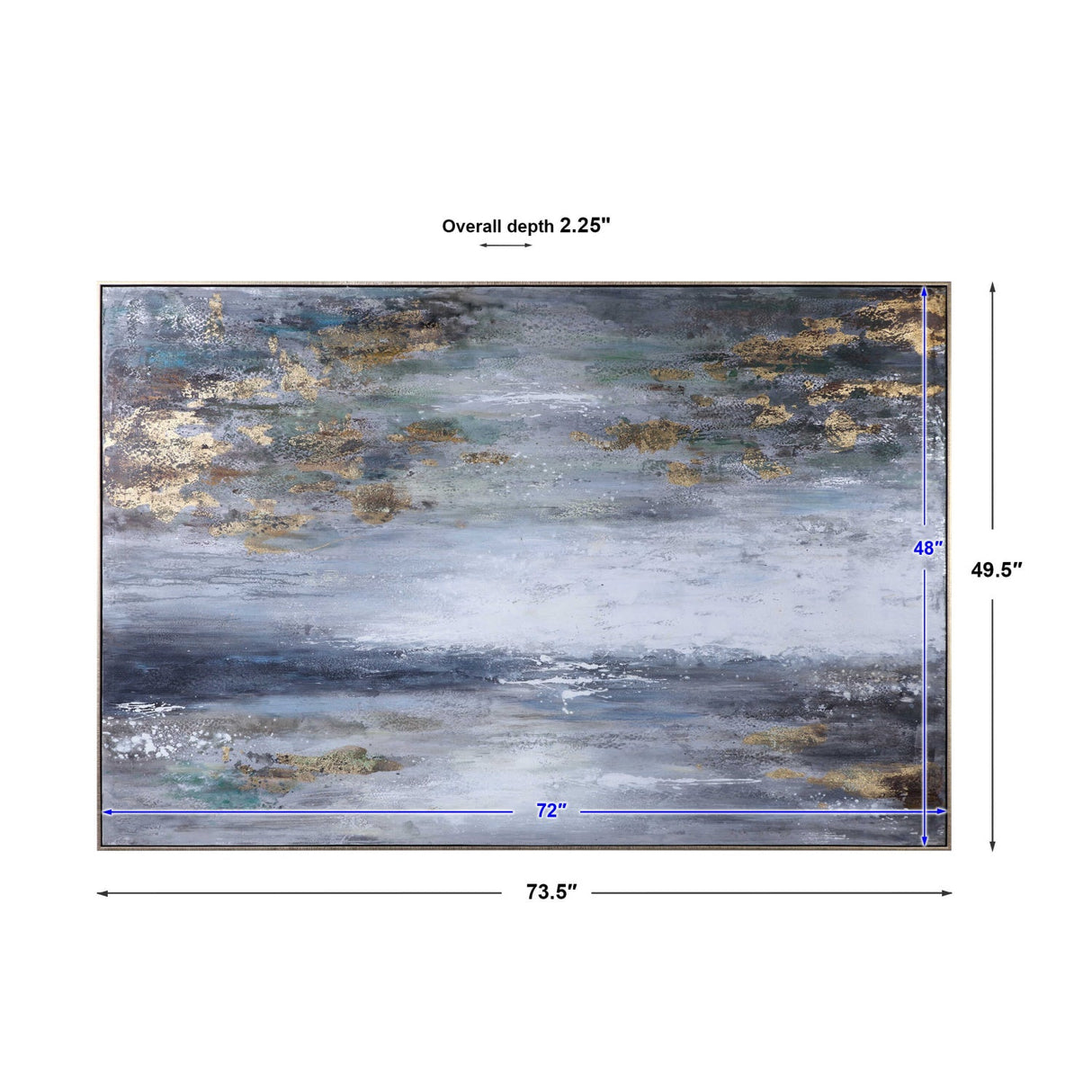 Modern European furniture - Handpainted Abstract Landscape Artwork - www.oroa.com