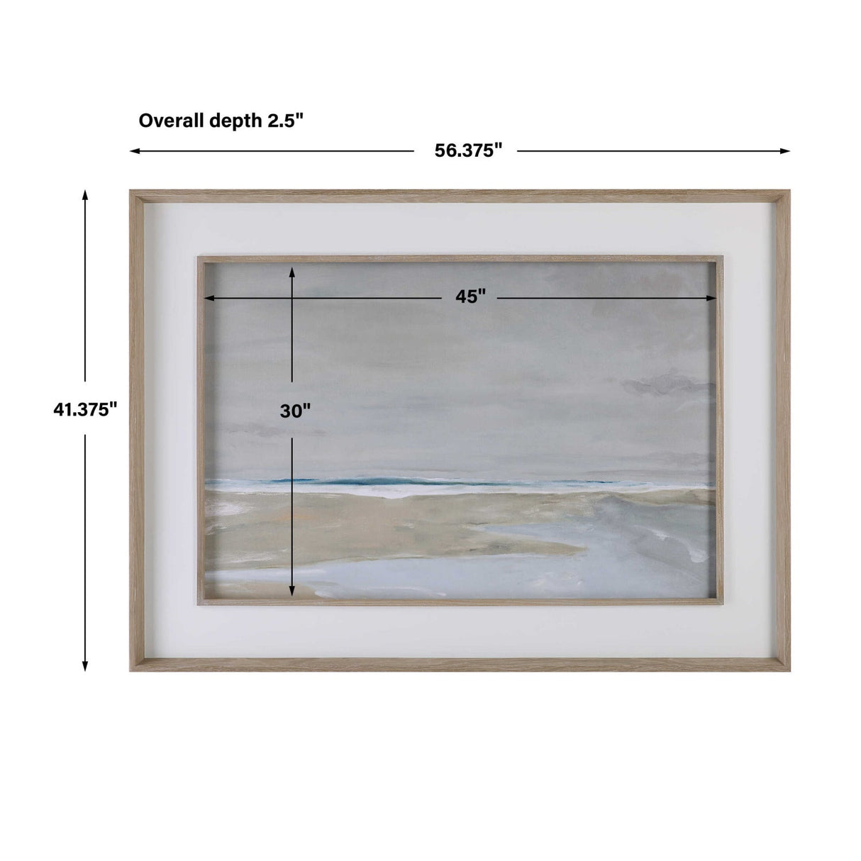 Modern European furniture - Abstract Shoreline Framed Artwork - www.oroa.com