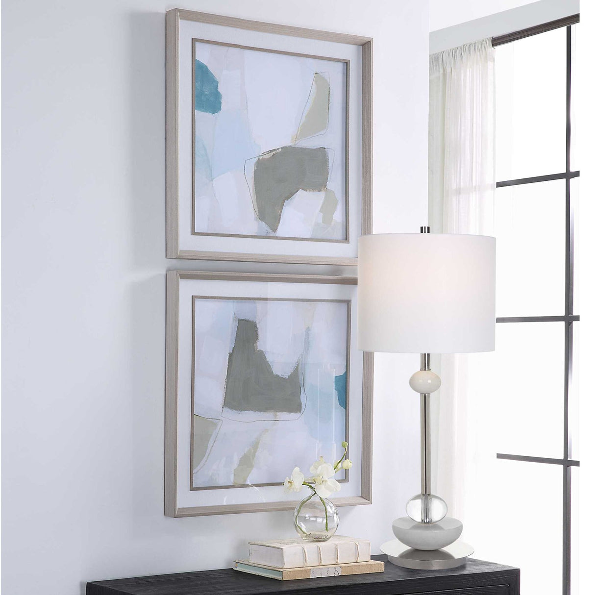 Modern European furniture - Modern Abstract Artwork Set (2) - www.oroa.com