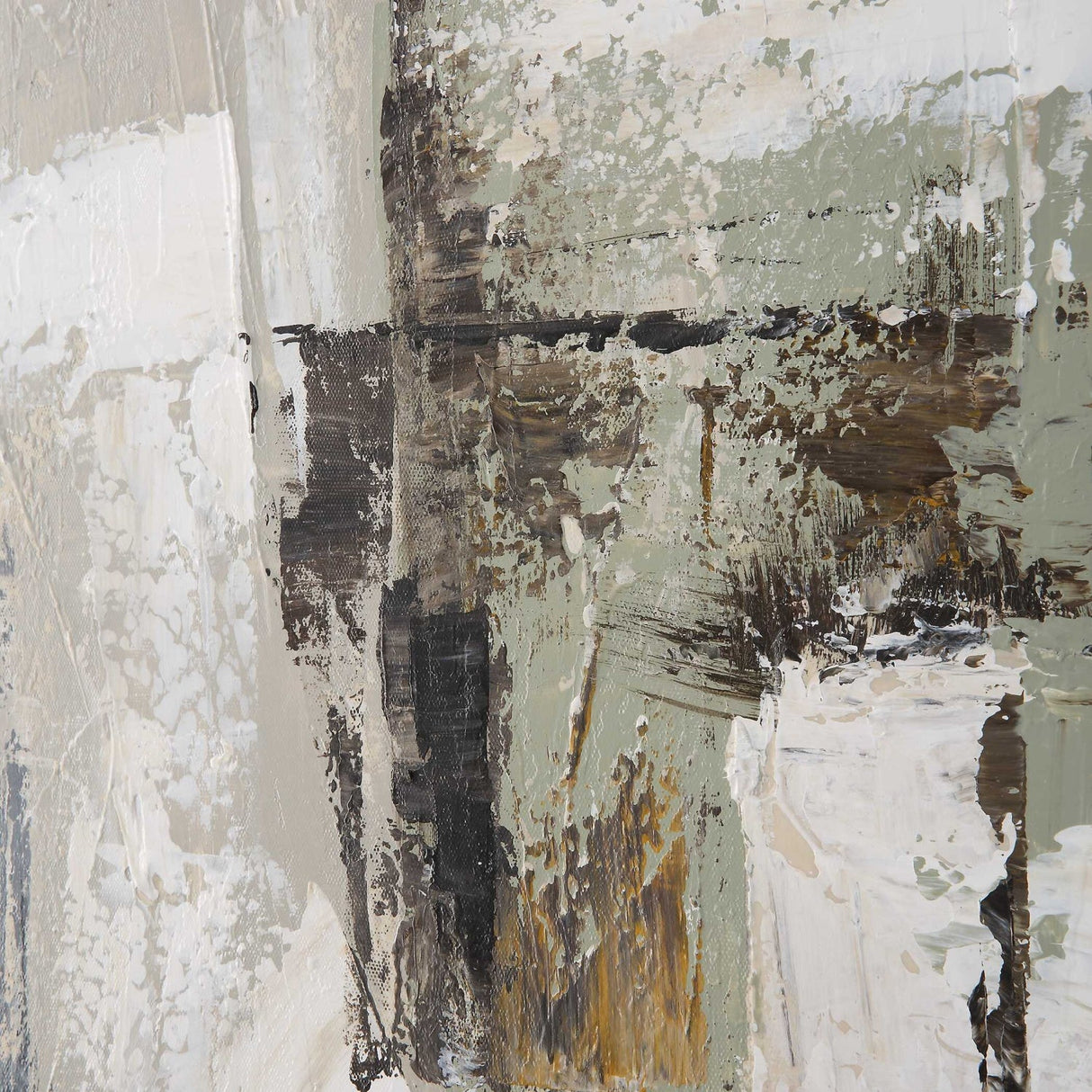 Modern European furniture - Cool-Toned Brushstrokes Artwork - www.oroa.com