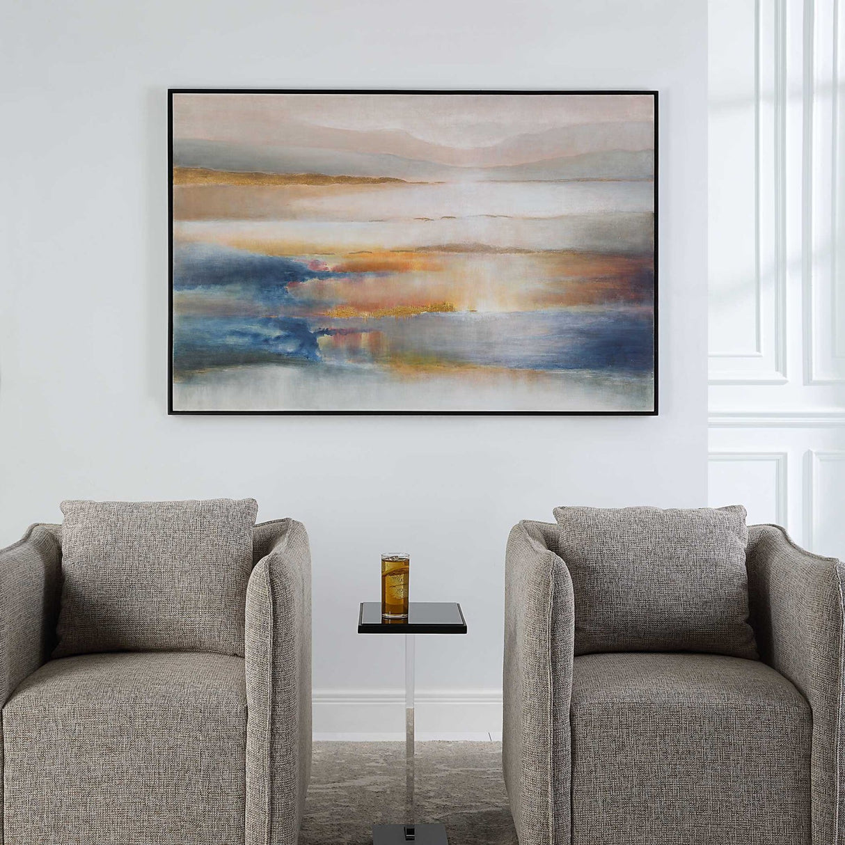Modern European furniture - Abstract Sunset Artwork - www.oroa.com