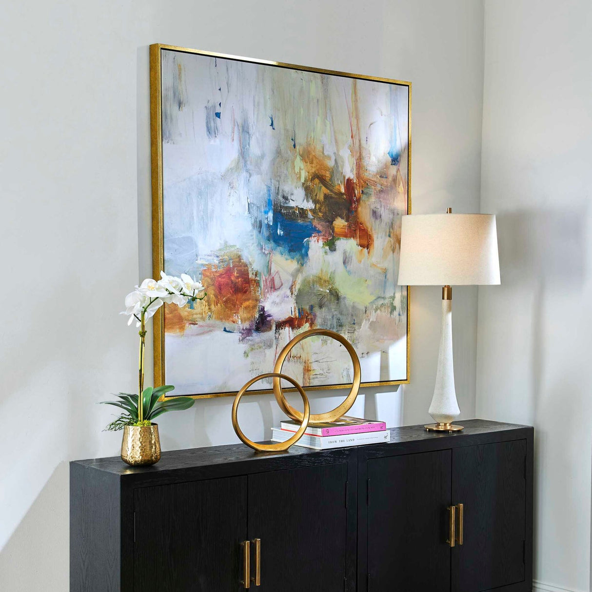 Modern European furniture - Modern Brushstrokes Art Print - www.oroa.com