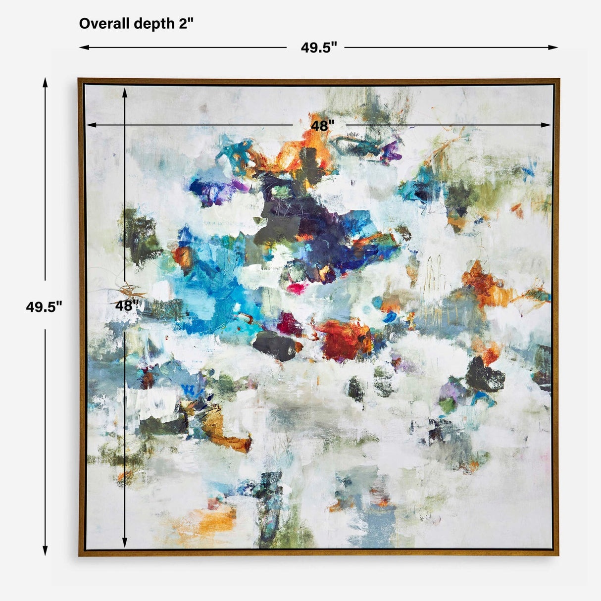 Modern European furniture - Abstract Multicolored Art Print - www.oroa.com