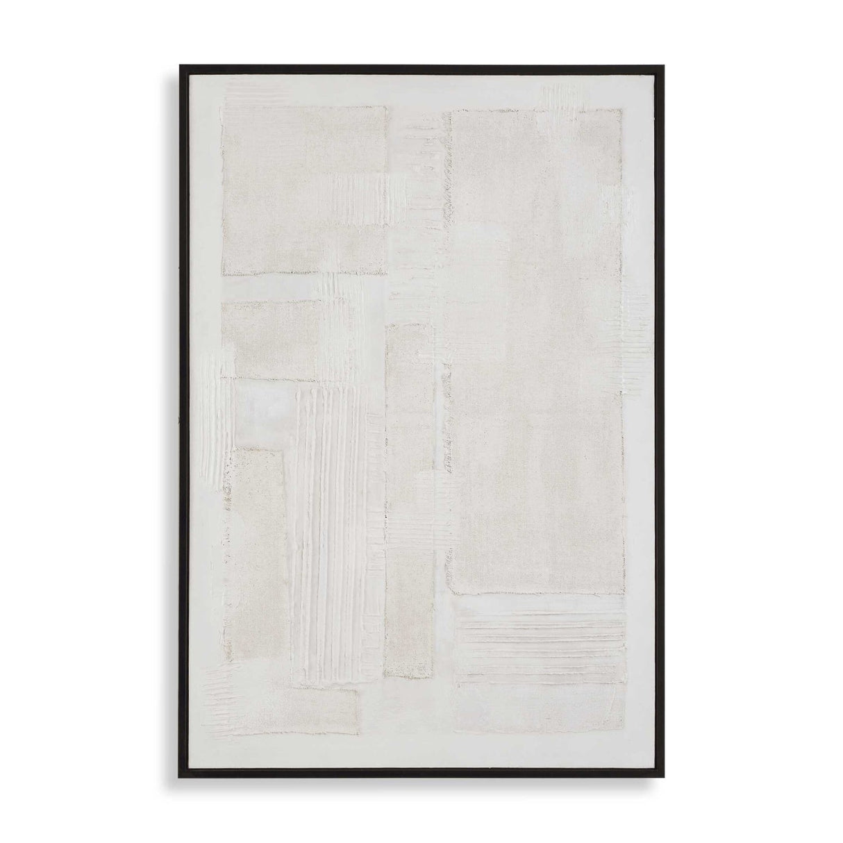 Modern European furniture - Cream Textured Minimalist Artwork - www.oroa.com