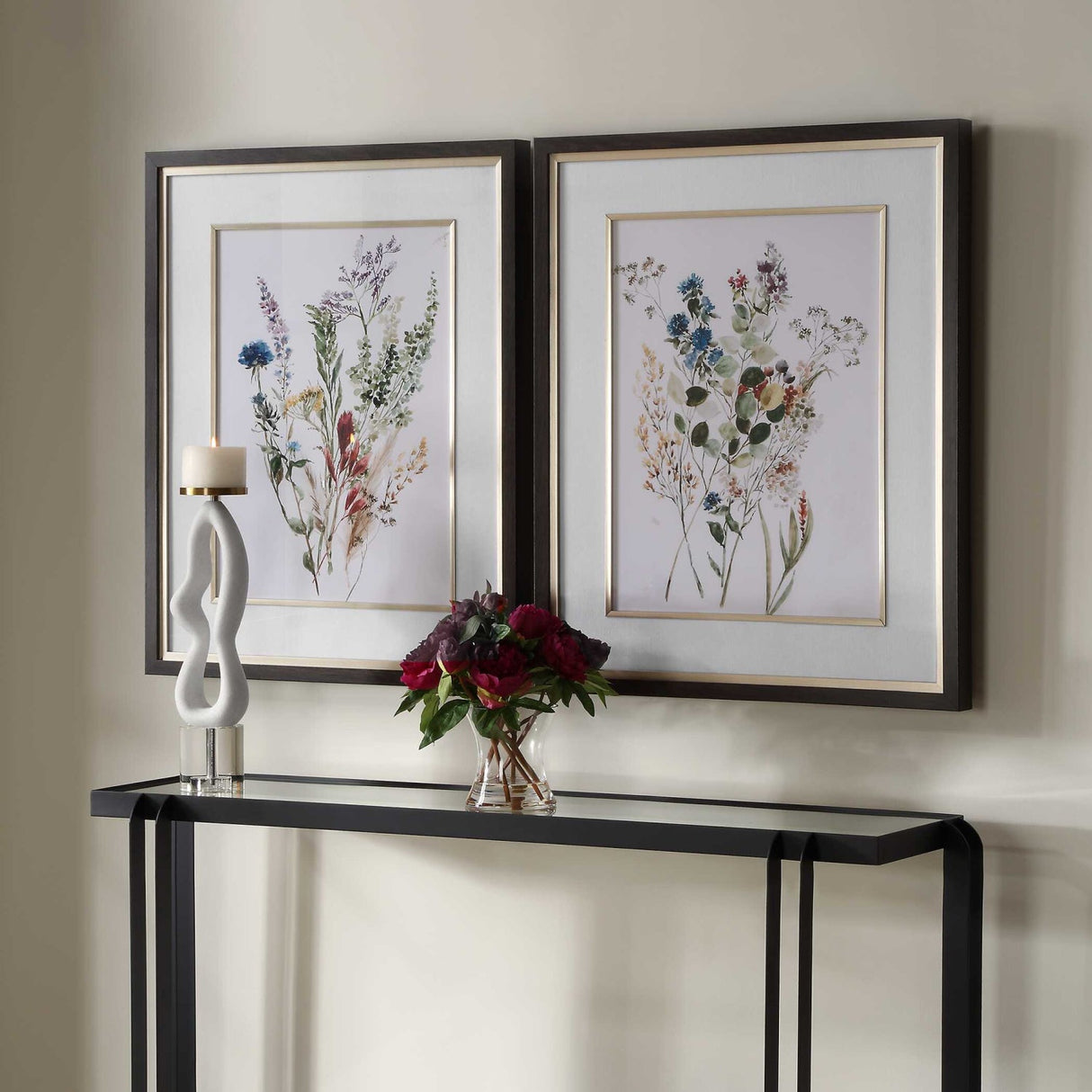 Floral Watercolor Style Art Prints (2) – Delicate Flowers – alternate view 7