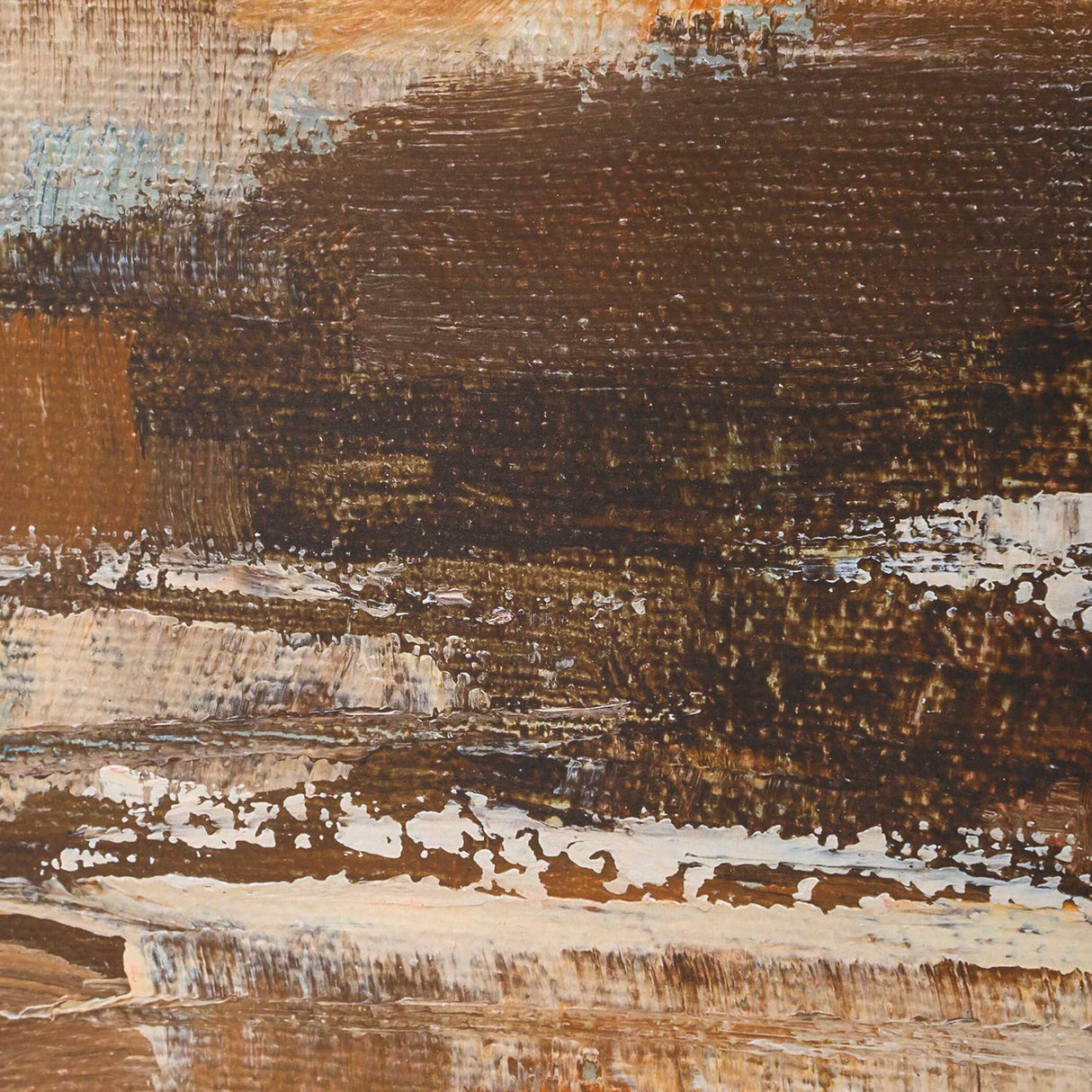 Brown Shades Abstract Art Prints (2) – Cinnamon Shore – alternate view 5