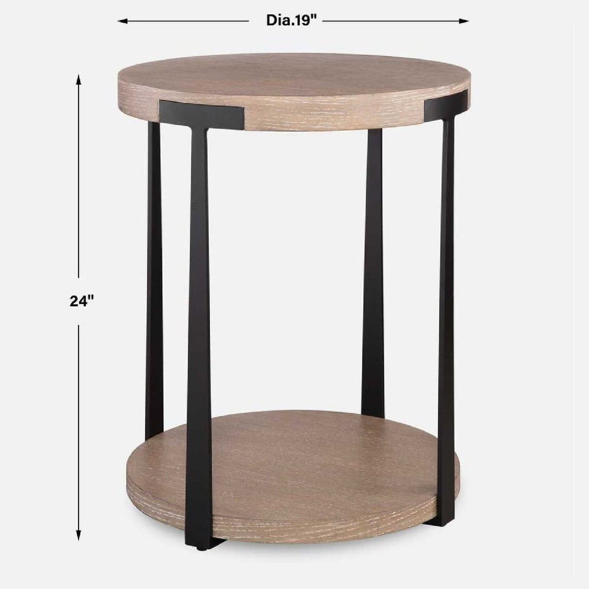 Modern European furniture - Round Two-Layer Side Table - www.oroa.com