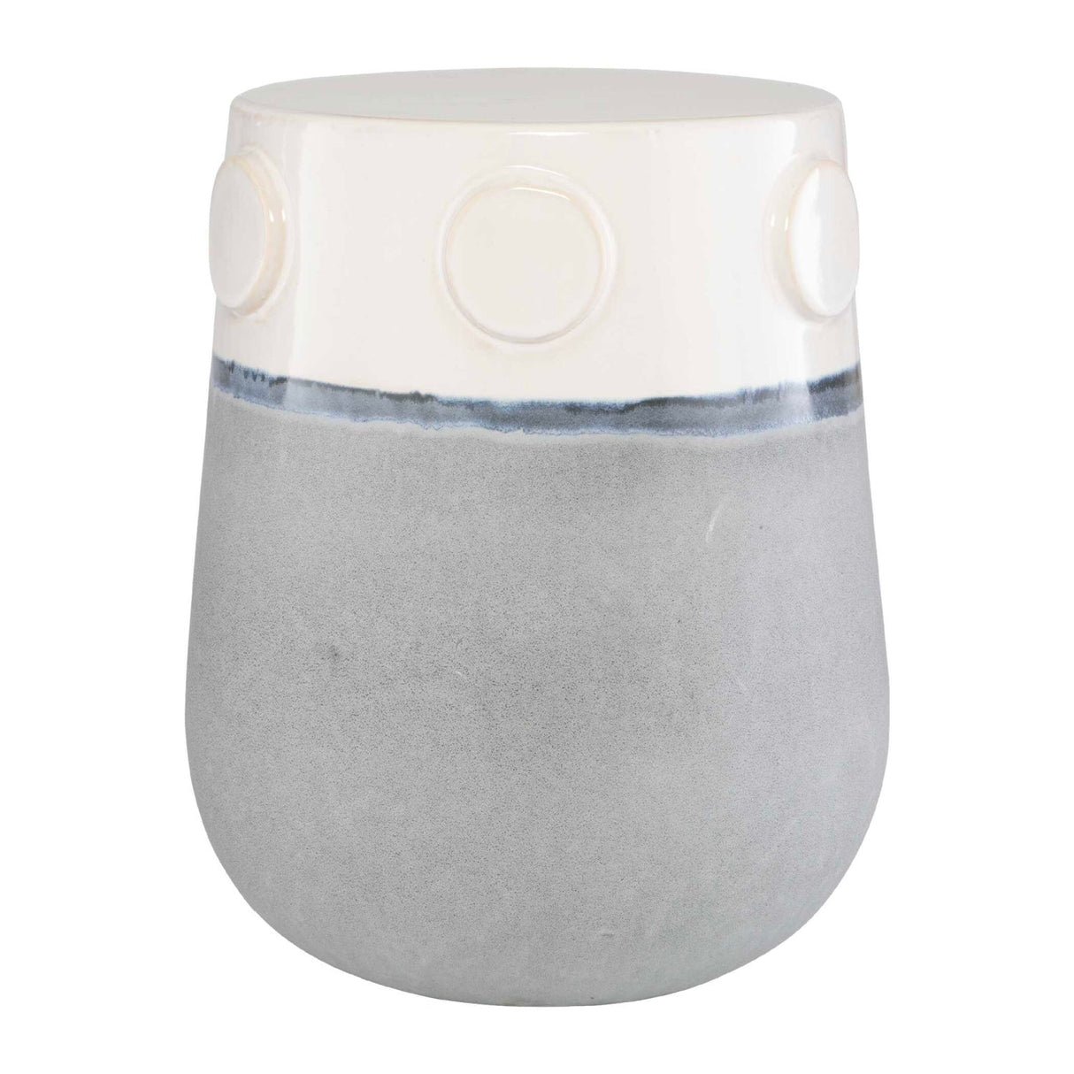 Two-Toned Ceramic Garden Stool by Uttermost Mulvane, alternate view 3