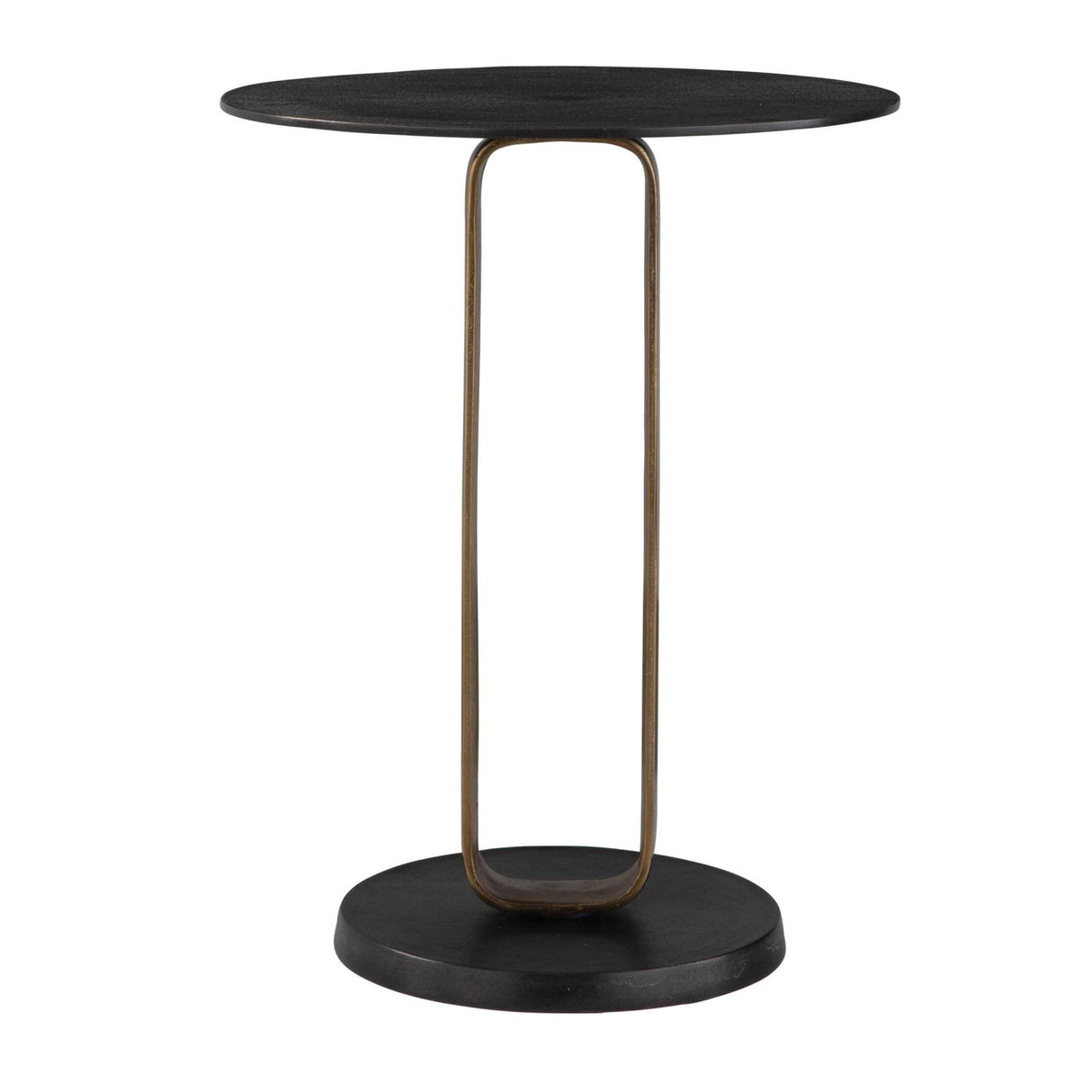 Black Cast Aluminum Accent Table by Uttermost Aperture, alternate view 2