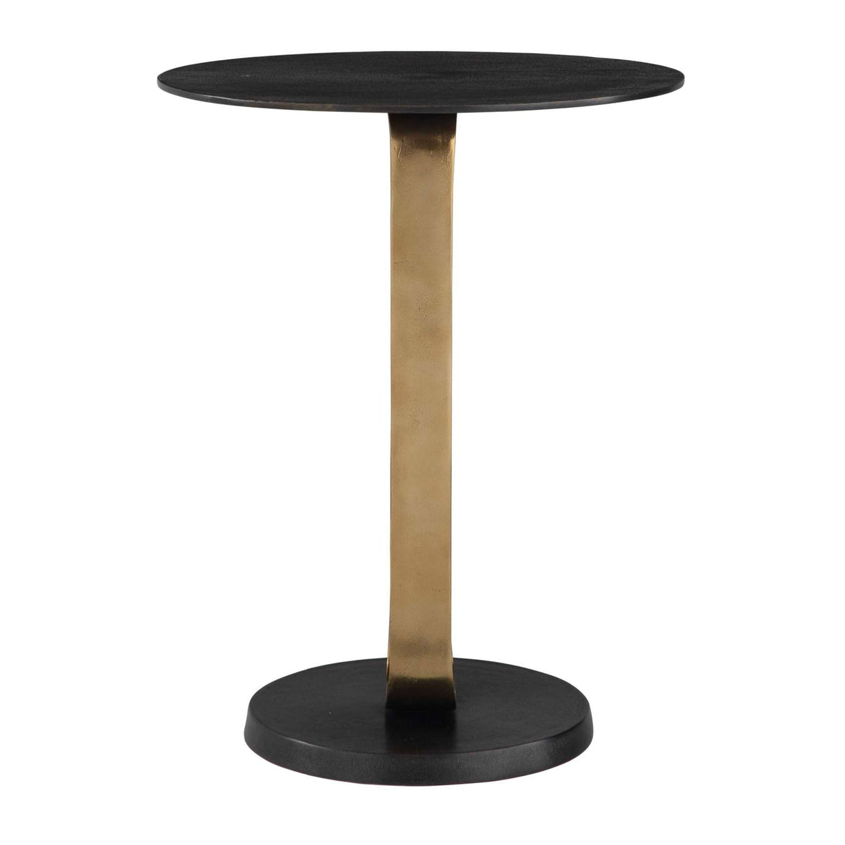 Black Cast Aluminum Accent Table by Uttermost Aperture, alternate view 4