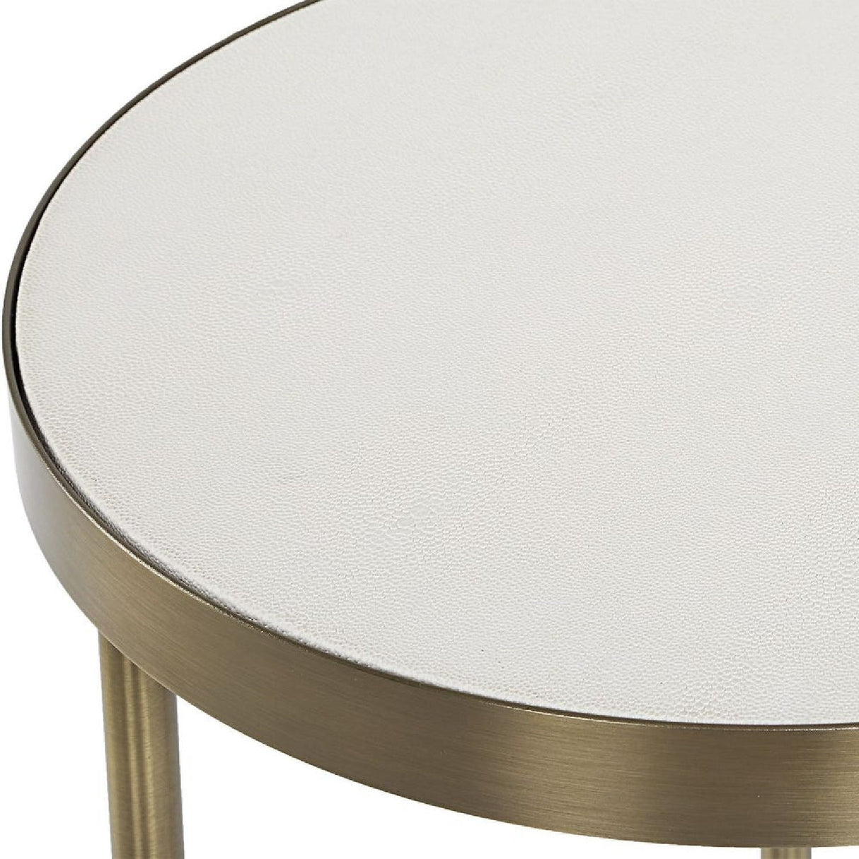White Shagreen Nesting Tables (2) by Uttermost Aragon, alternate view 5