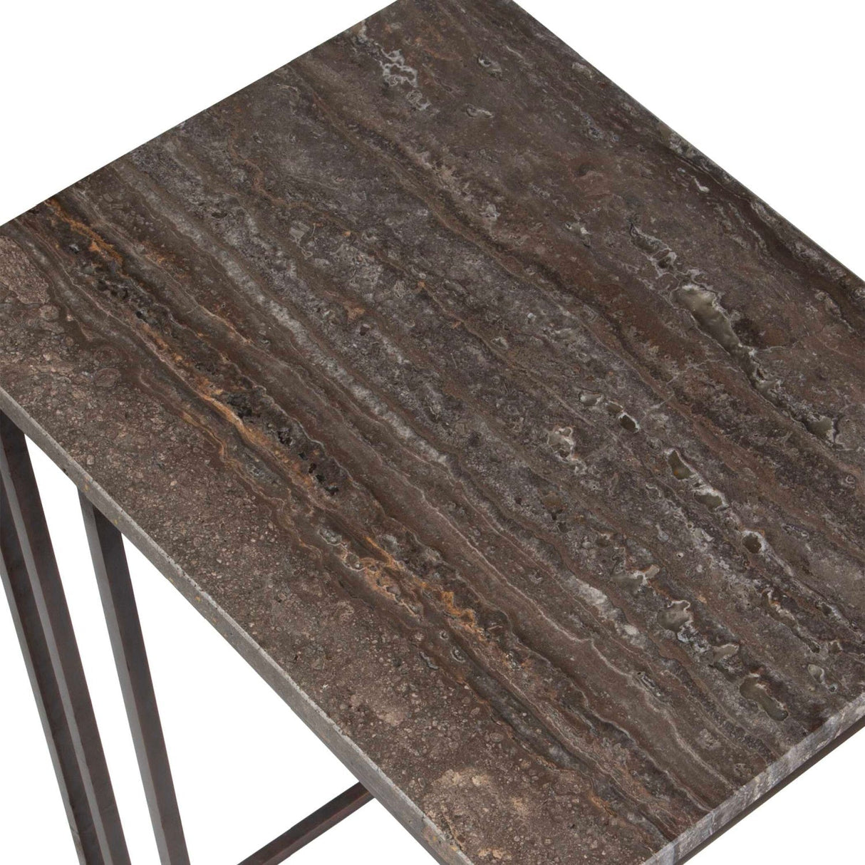 Travertine Pull-Up Accent Table by Uttermost Theodore, alternate view 6