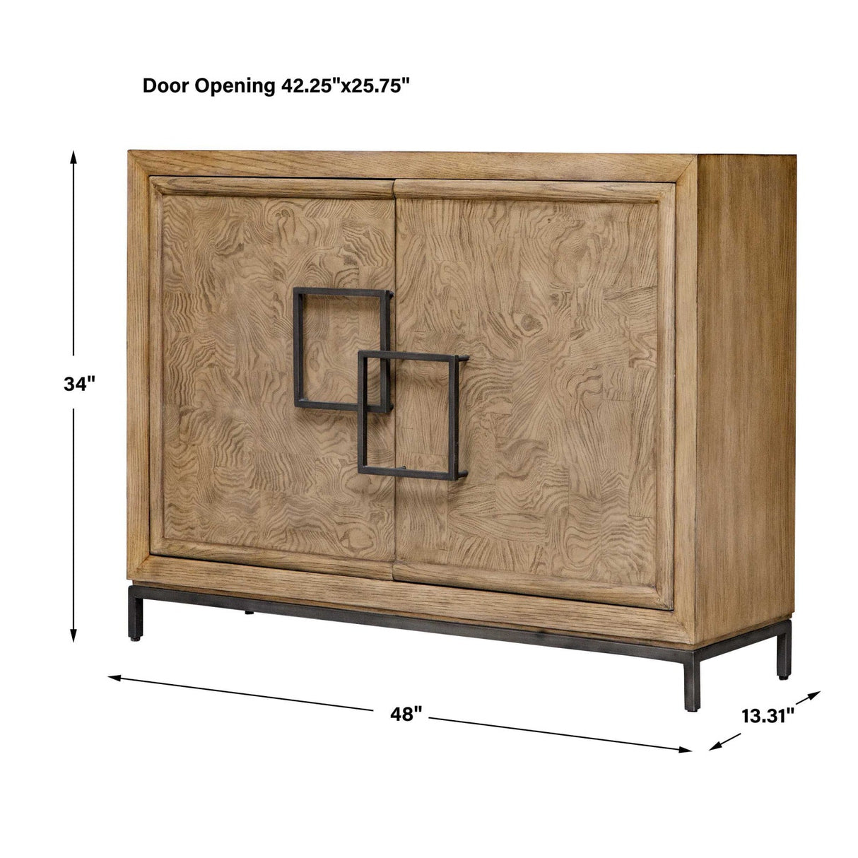 Modern European furniture - 2-Door Wooden Cabinet - www.oroa.com