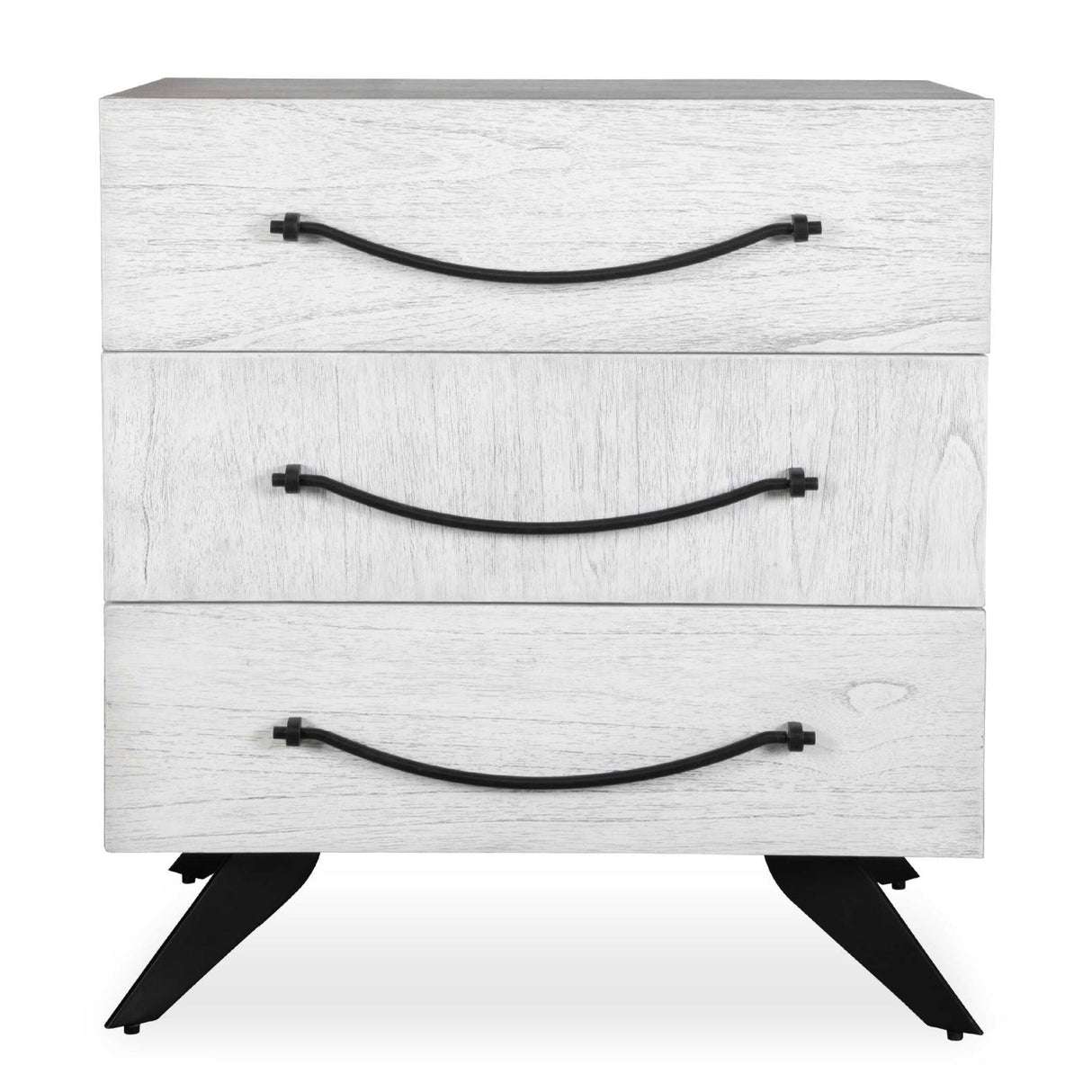 White Wooden 3-Drawer Chest by Uttermost Vivi