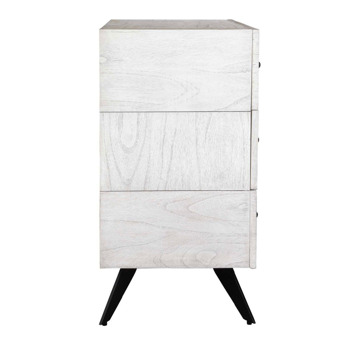 White Wooden 3-Drawer Chest by Uttermost Vivi, alternate view 6