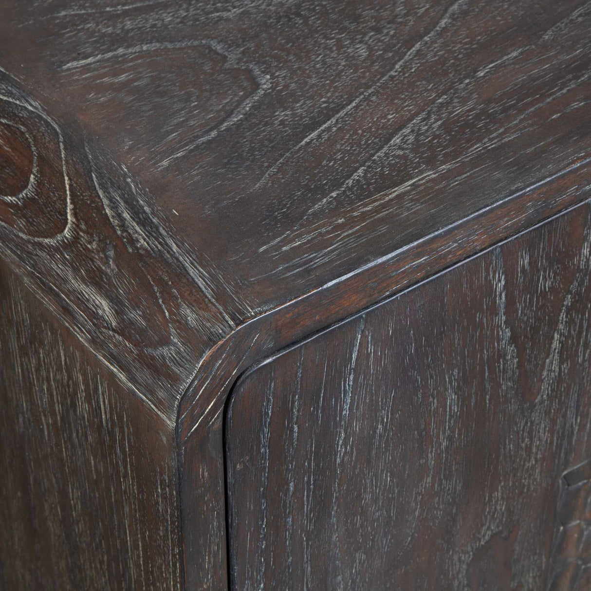 Weathered Mindi Wood 2-Door Cabinet by Uttermost Hausen, alternate view 7