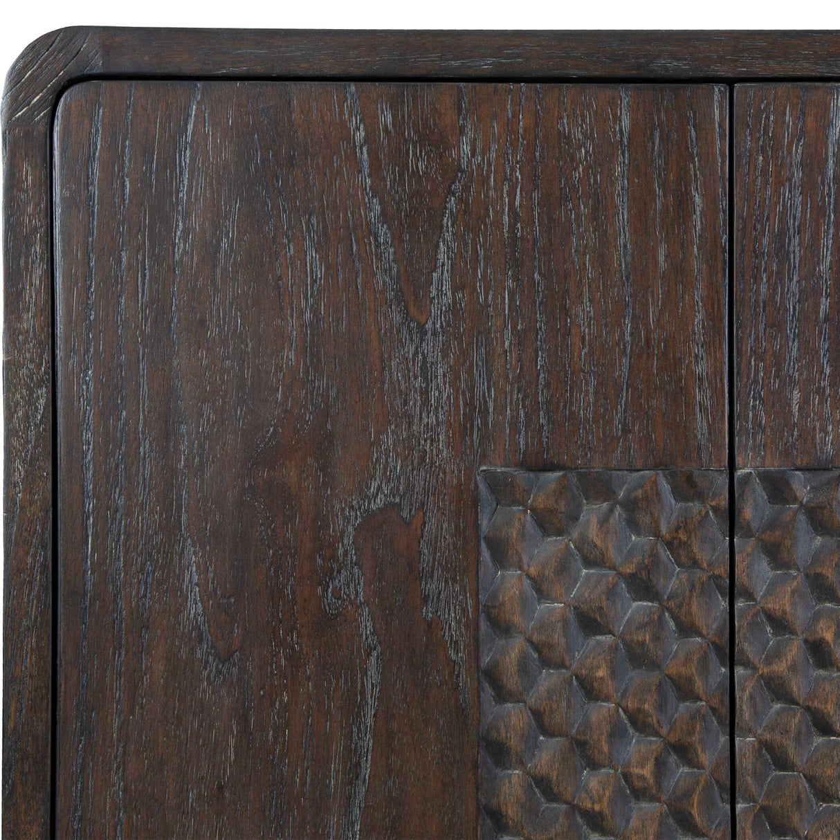 Weathered Mindi Wood 2-Door Cabinet | Oroa.com