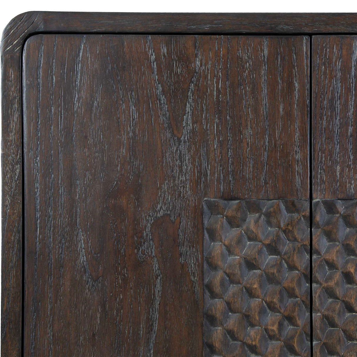 Weathered Mindi Wood 2-Door Cabinet by Uttermost Hausen, alternate view 8