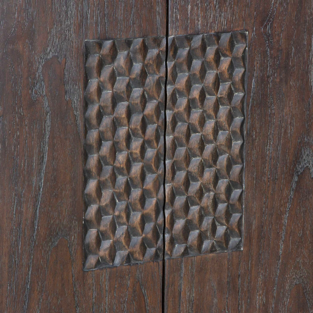 Weathered Mindi Wood 2-Door Cabinet by Uttermost Hausen, alternate view 9