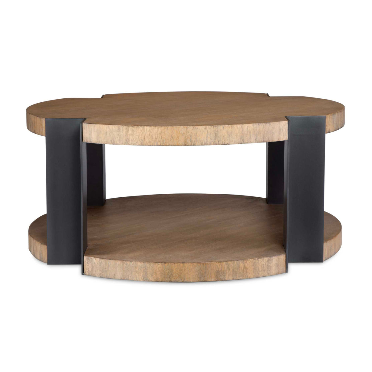 Round Natural Wood Coffee Table | Oroa.com