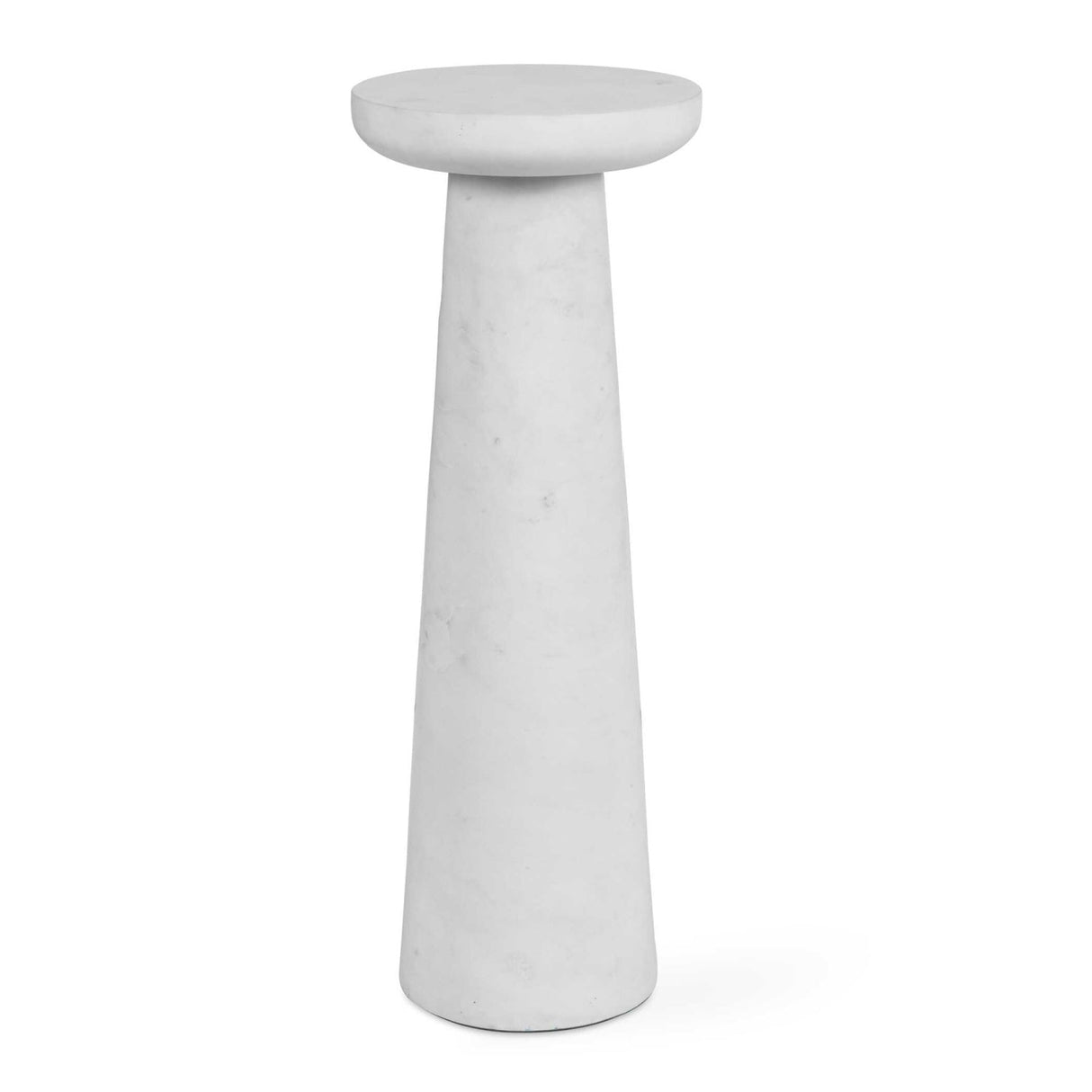 White Marble Indoor/Outdoor Drink Table by Uttermost Lirra