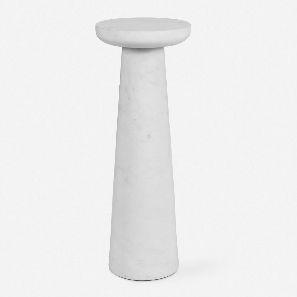 White Marble Indoor/Outdoor Drink Table | Oroa.com