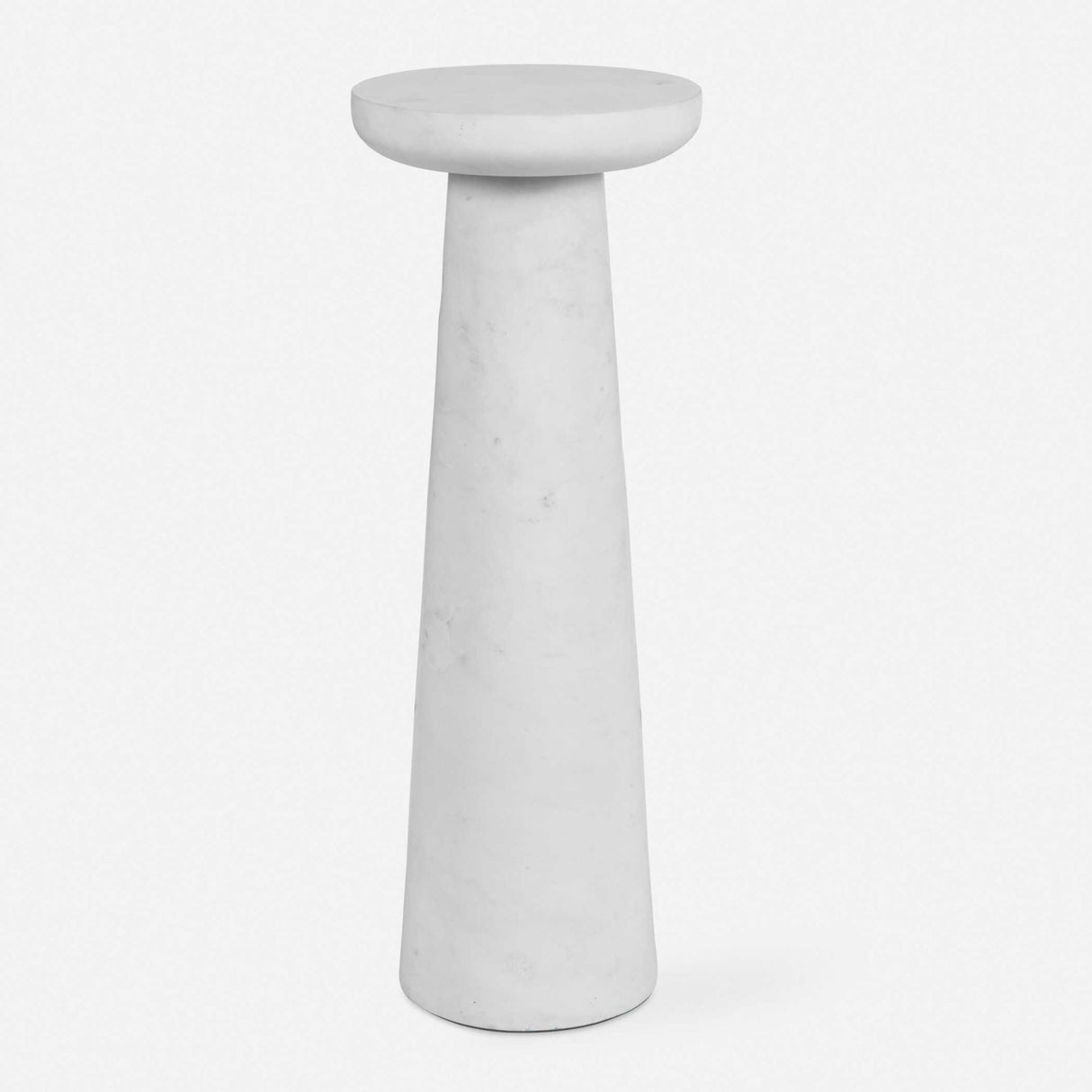 White Marble Indoor/Outdoor Drink Table by Uttermost Lirra, alternate view 3